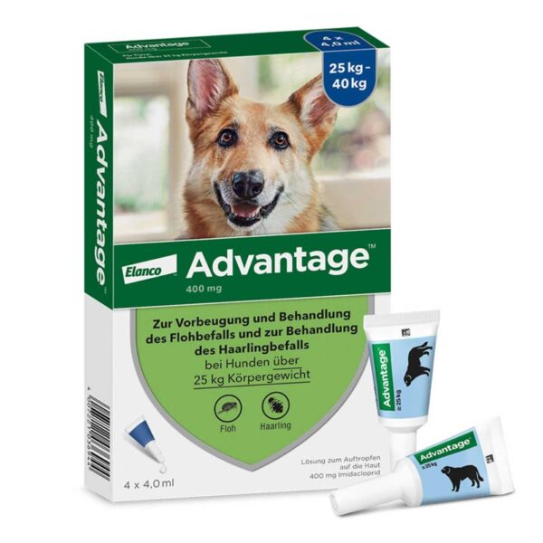 Advantage 400 für Hunde Lösung