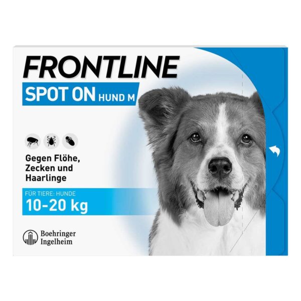 FRONTLINE SPOT ON Hund gegen Zecken Flöhe & Haarlinge 10-20 kg