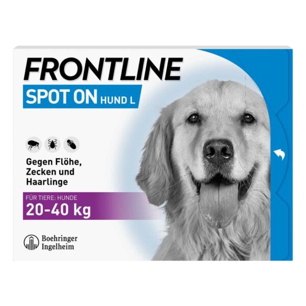 FRONTLINE SPOT ON Hund gegen Zecken Flöhe & Haarlinge 20-40 kg