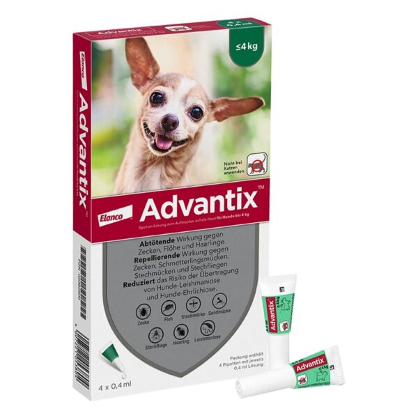 Advantix Spot-on Hund bis 4 kg Lösung