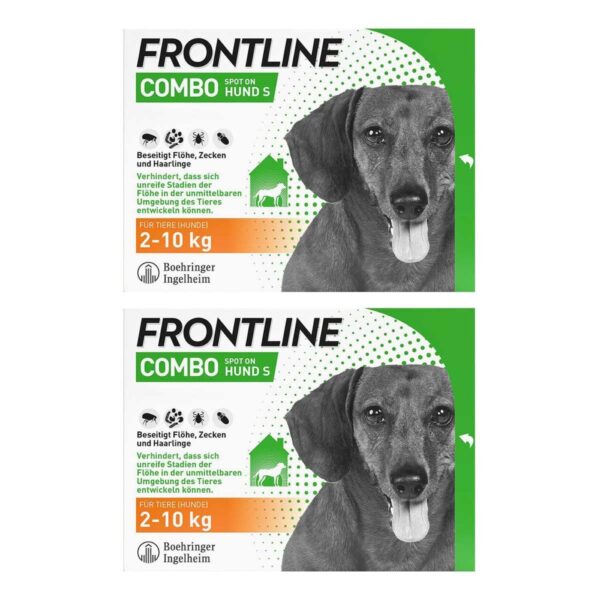 FRONTLINE COMBO Hund & Heim gegen Zecken Flöhe Larven 2-10 kg