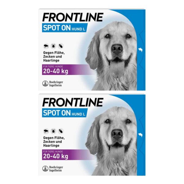 FRONTLINE SPOT ON Hund gegen Zecken Flöhe & Haarlinge 20-40 kg