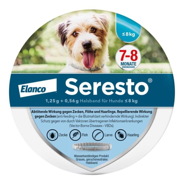 Seresto Halsband für kleine Hunde bis 8 kg