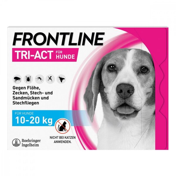 FRONTLINE TRI-ACT Hund gegen Zecken Flöhe & Mücken 10-20 kg