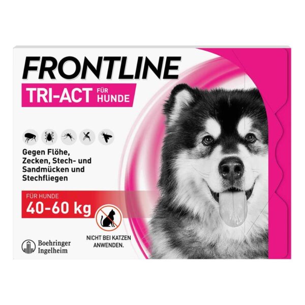 FRONTLINE TRI-ACT Hund gegen Zecken Flöhe & Mücken 40-60 kg