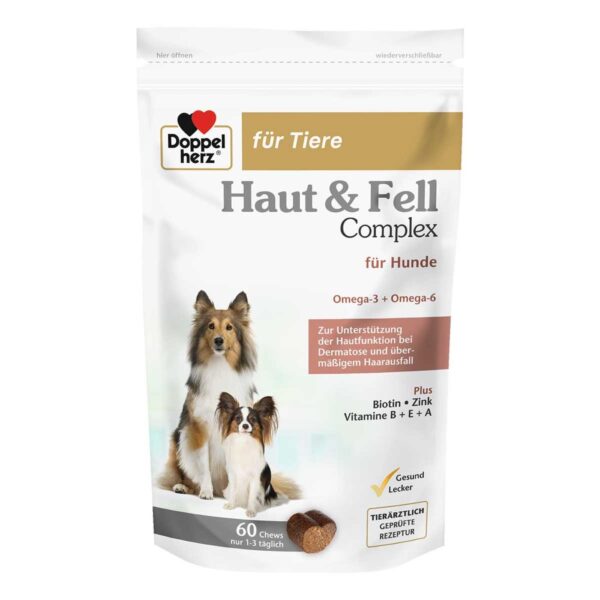 Doppelherz für Tiere Haut & Fell Complex Chews für Hunde